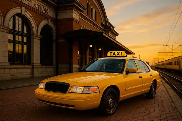 Przejazdy na dworce PKP i PKS w Gołdapi – Taxi Gołdap